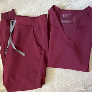 Figs Set in Burgandy